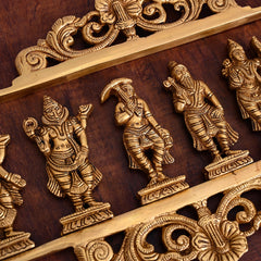 BRASS Dashavatara / VISHNU AVATAR WALL HANGING (9.5")