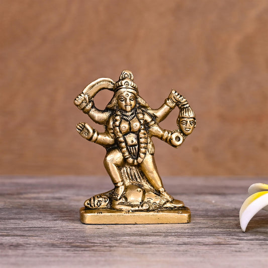 Brass Kali Maa Idol (2.5 Inch)