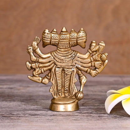 Brass Panchmukhi Hanuman Idol (4 Inch)