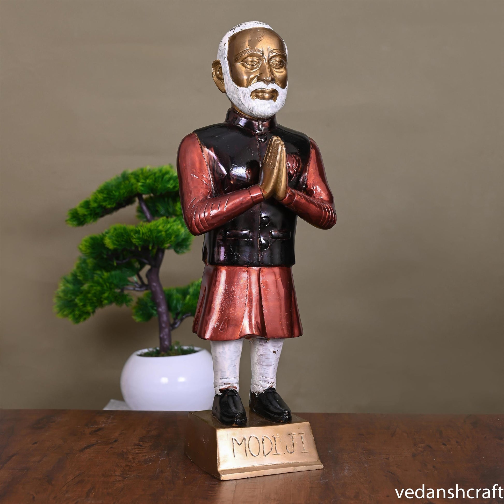Brass Pm Narendra Modi Statue (18.5 Inch)