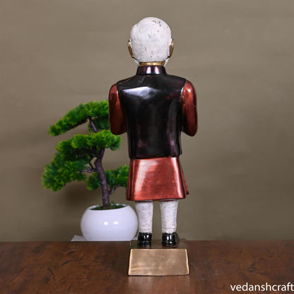 Brass Pm Narendra Modi Statue (18.5 Inch)