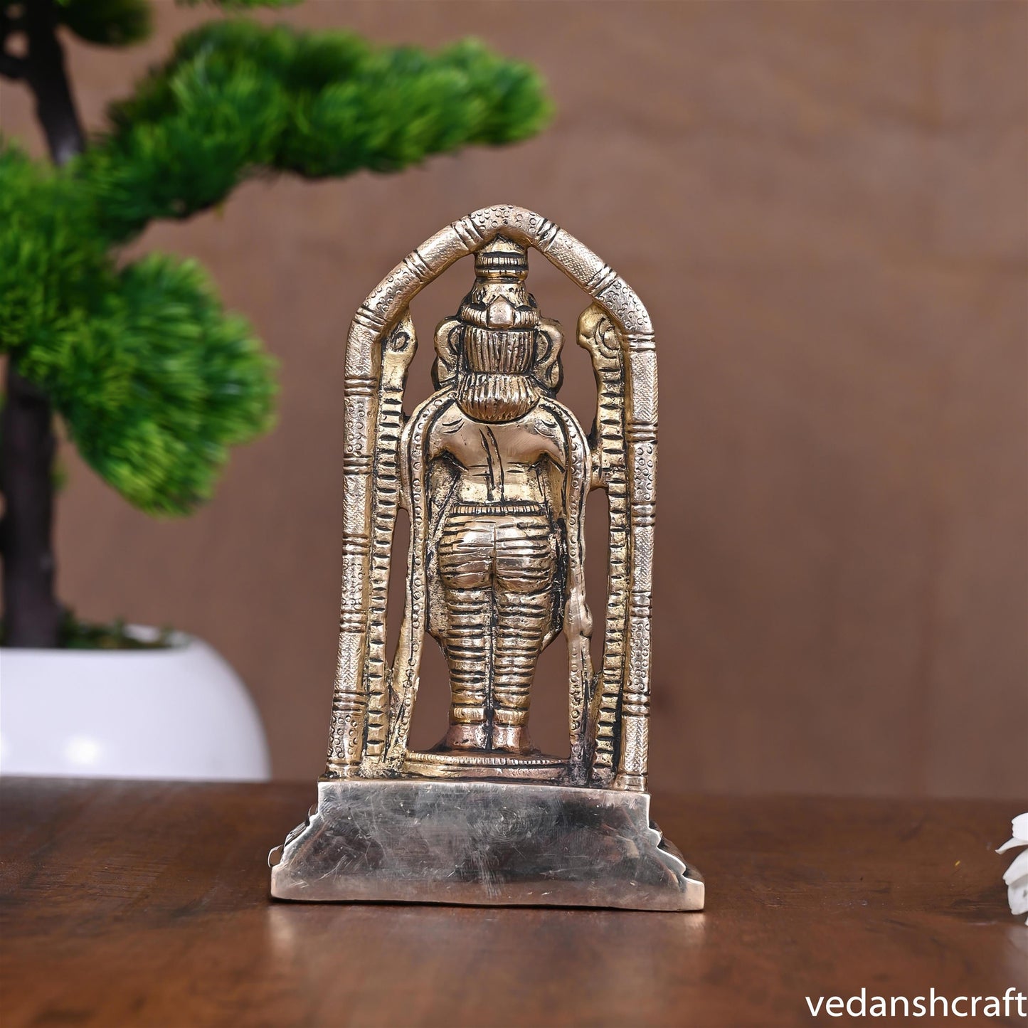 Brass Tirupati Balaji/Venkateshwar Idol (5.8 Inch)