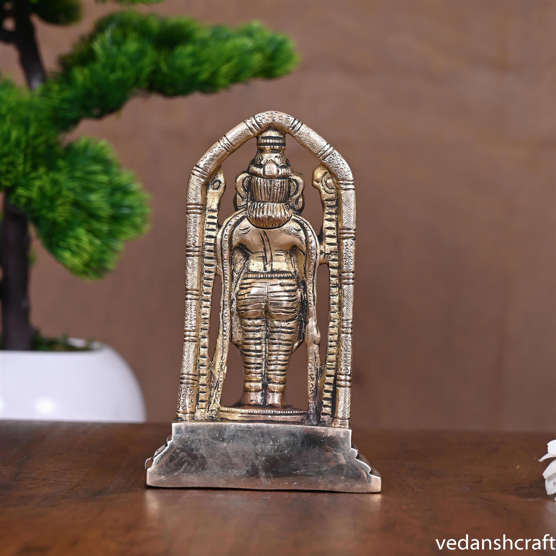 Brass Tirupati Balaji/Venkateshwar Idol (5.8 Inch)