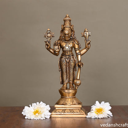 Brass Superfine Dashavatara /Vishnu Avatars Statue Set (10 Inch)