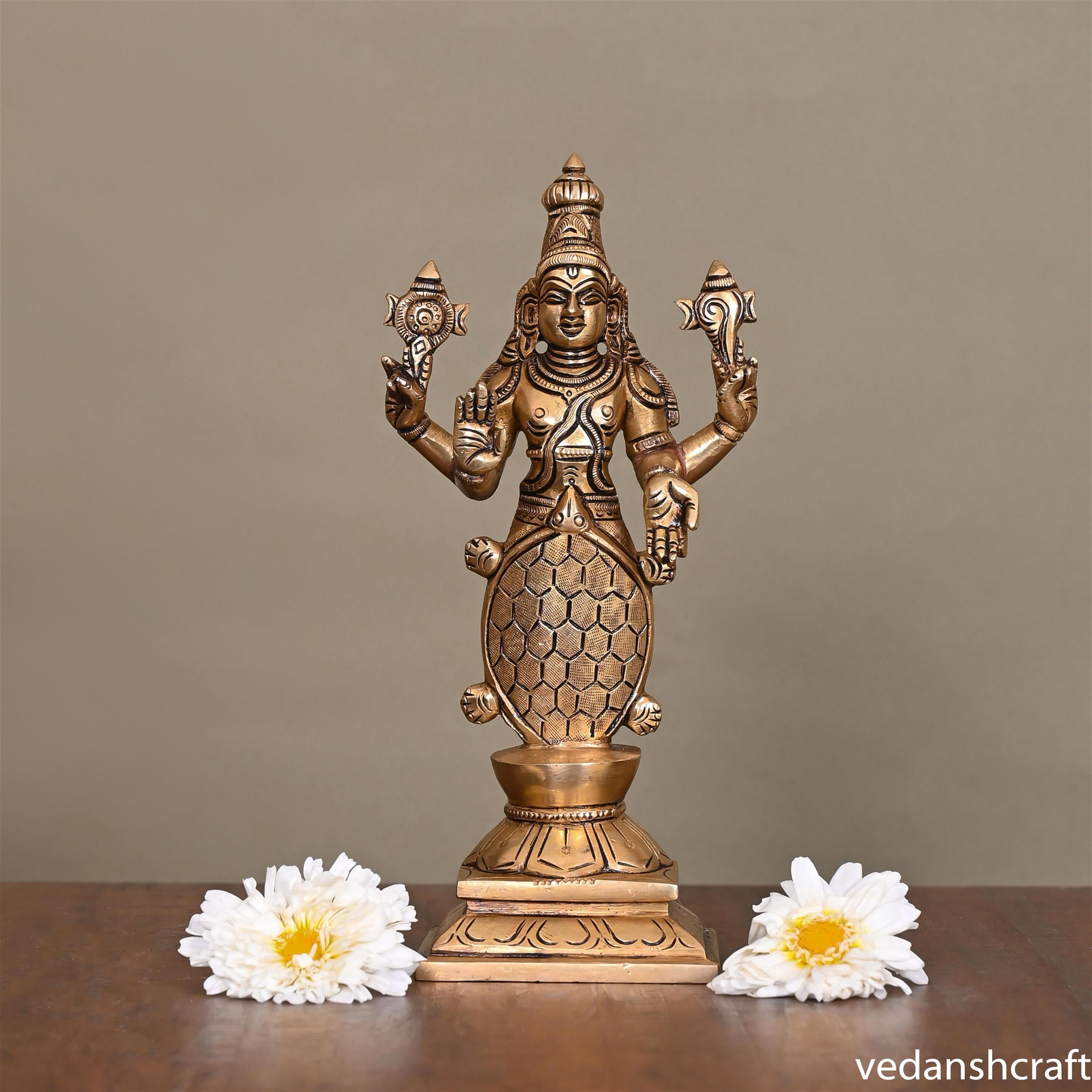 Brass Superfine Dashavatara /Vishnu Avatars Statue Set (10 Inch)