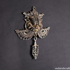 BRASS YALI FACE DOOR KNOCKER (12 INCH)