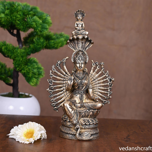 Brass Goddess Padmavati Idol (11 Inch)