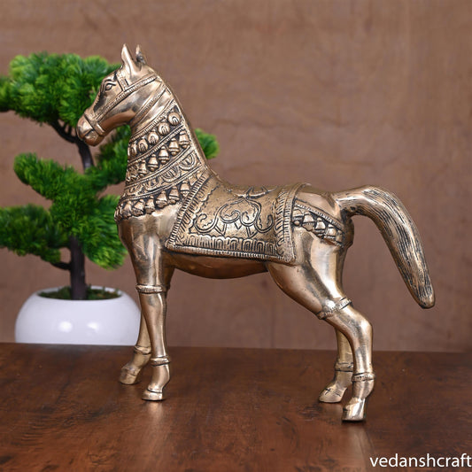 Brass Royal Horse Statue