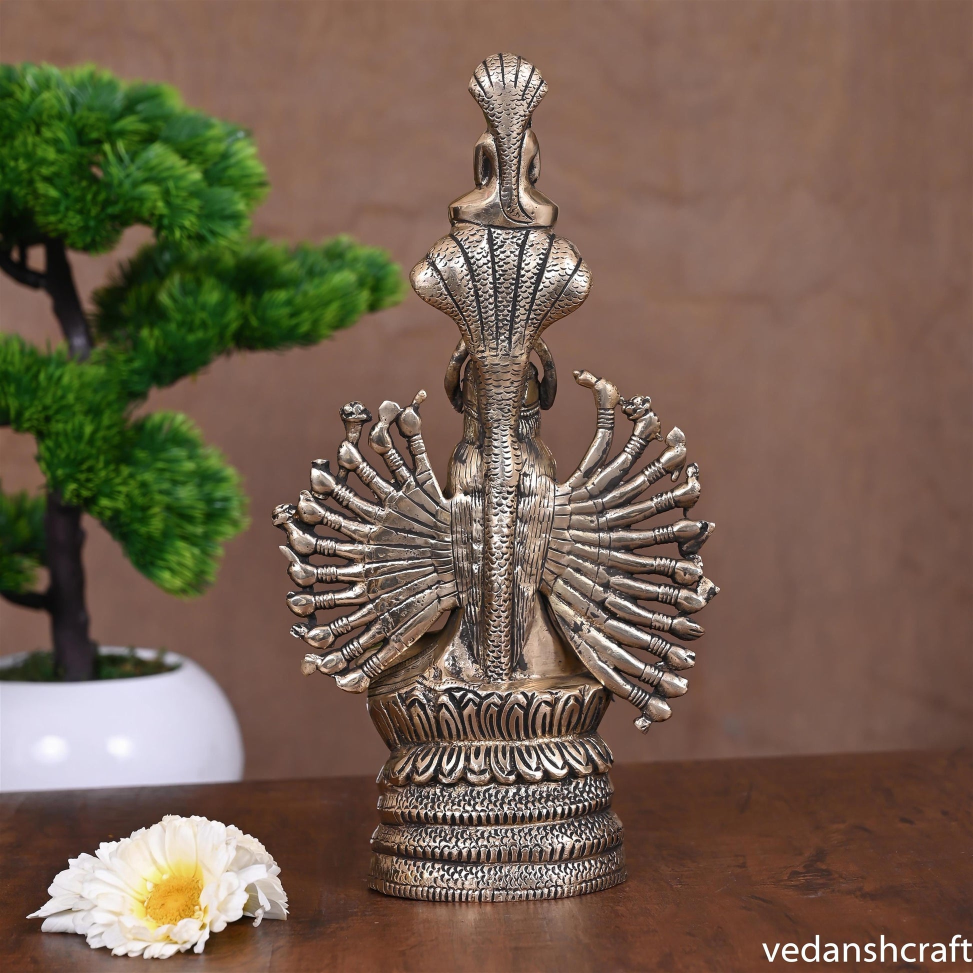 Brass Goddess Padmavati Idol (11 Inch)