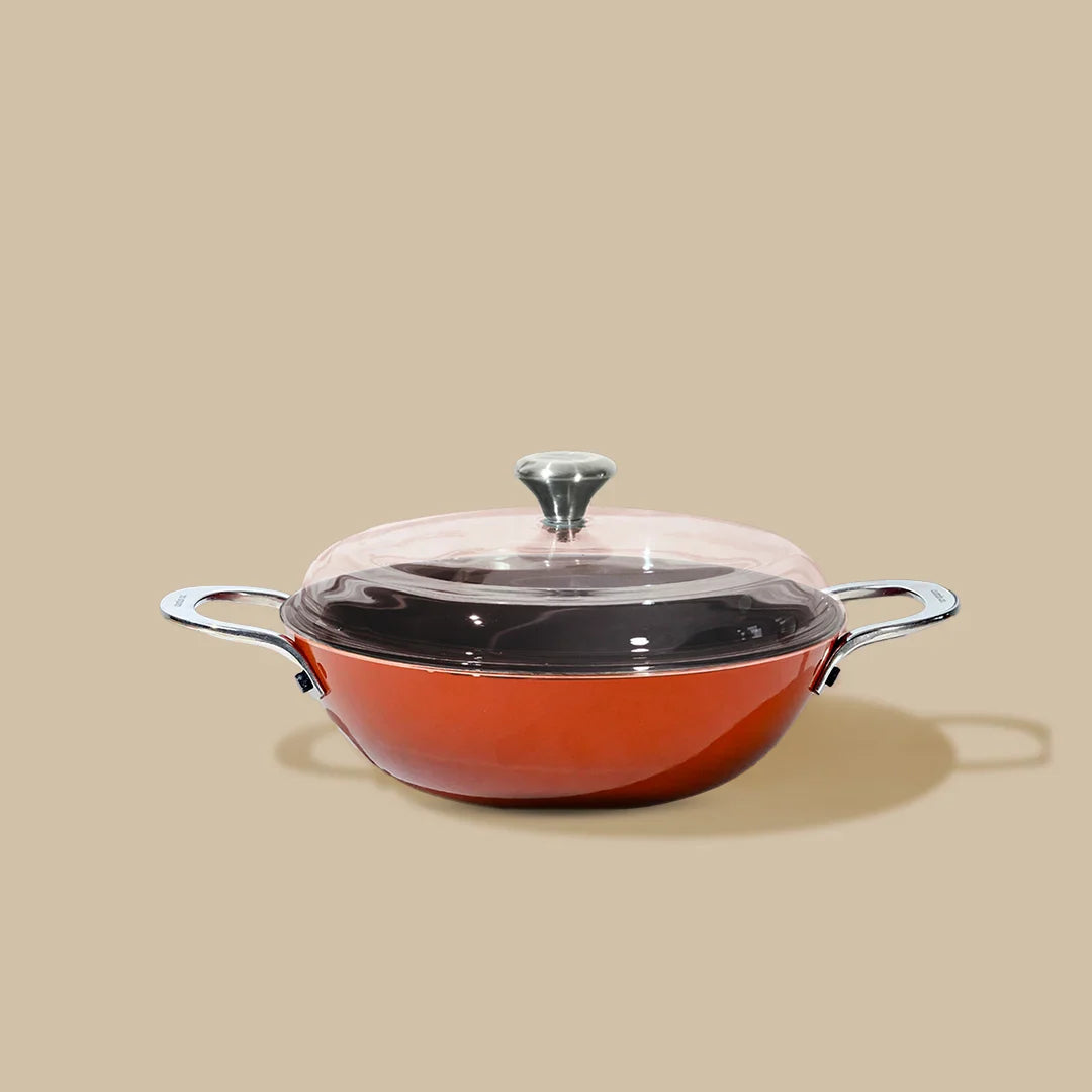 No. 9 Enamel Cast Iron Kadai LITE (2.1L)