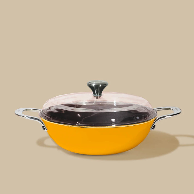 No. 11 Enamel Cast Iron Kadai LITE (3.9L)