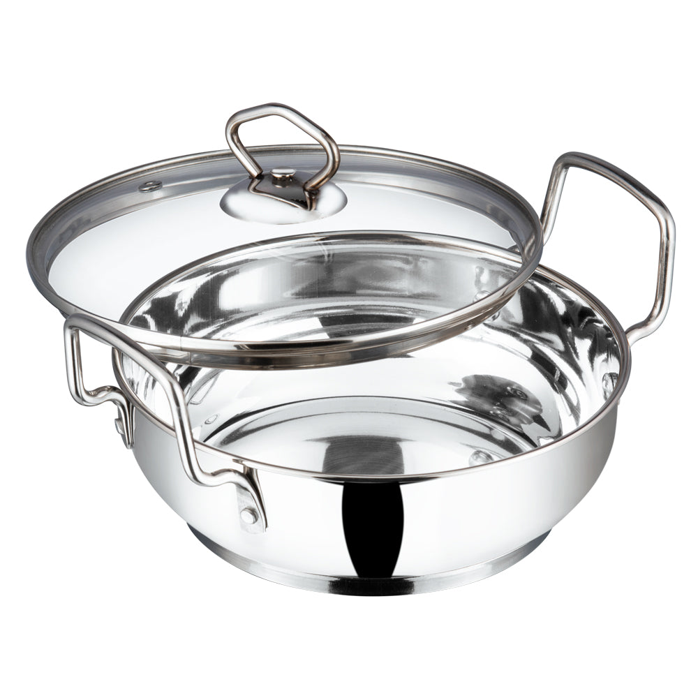 Vinod Stainless Steel Kadai With Lid - 5.8 L
