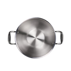 Triply Stainless Steel Kadhai with Lid (Milton Procook)