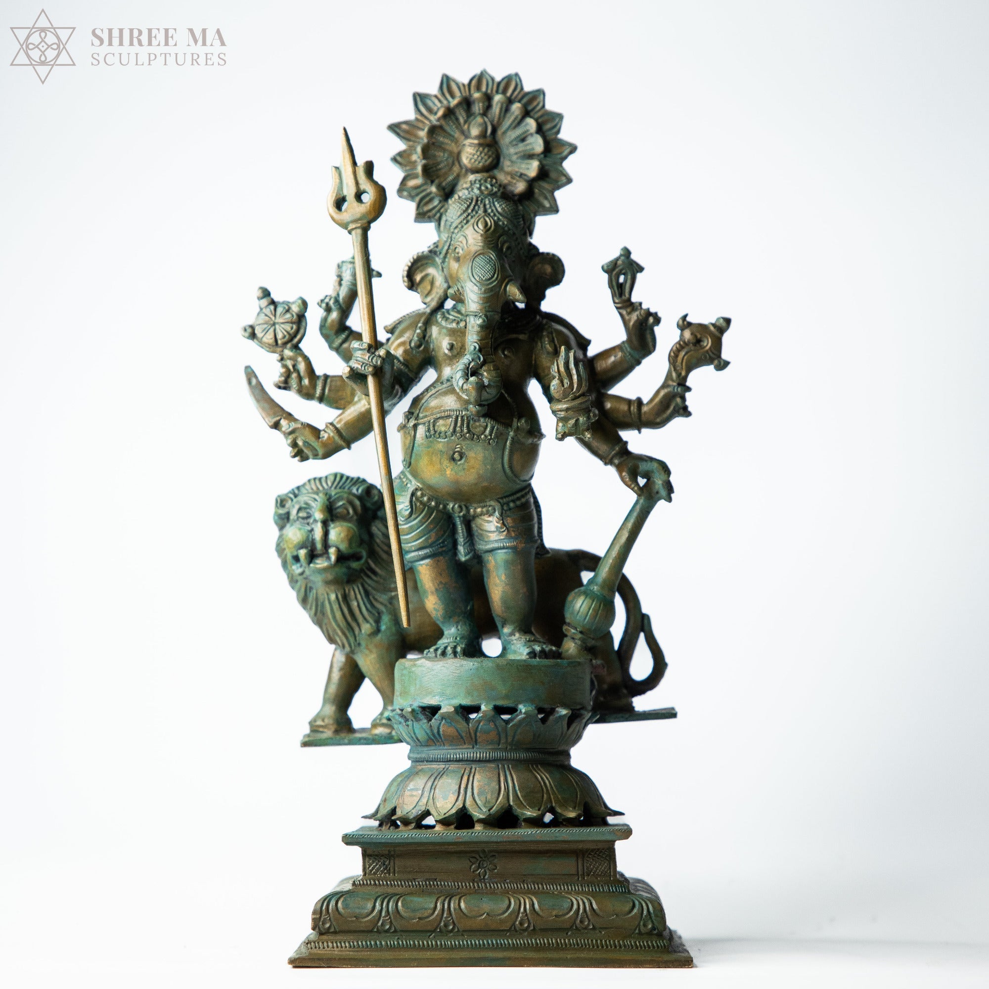 Kandrishti Vinayagar 13-Inch Panchaloha Bronze Idol