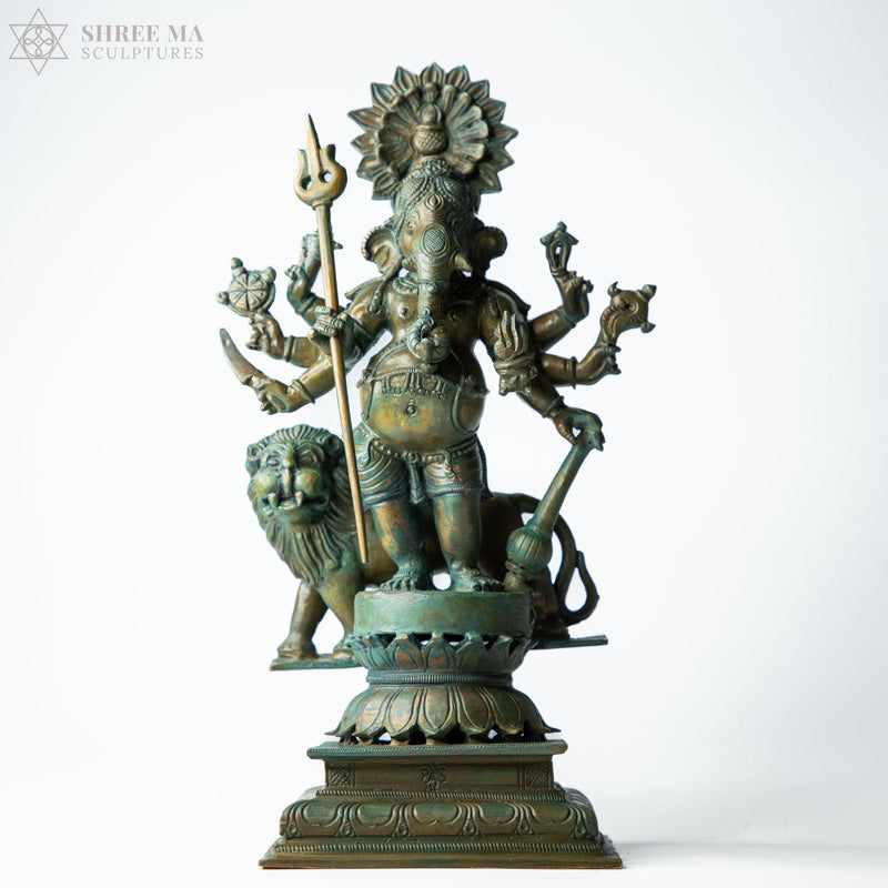 Kandrishti Vinayagar 13-Inch Panchaloha Bronze Idol