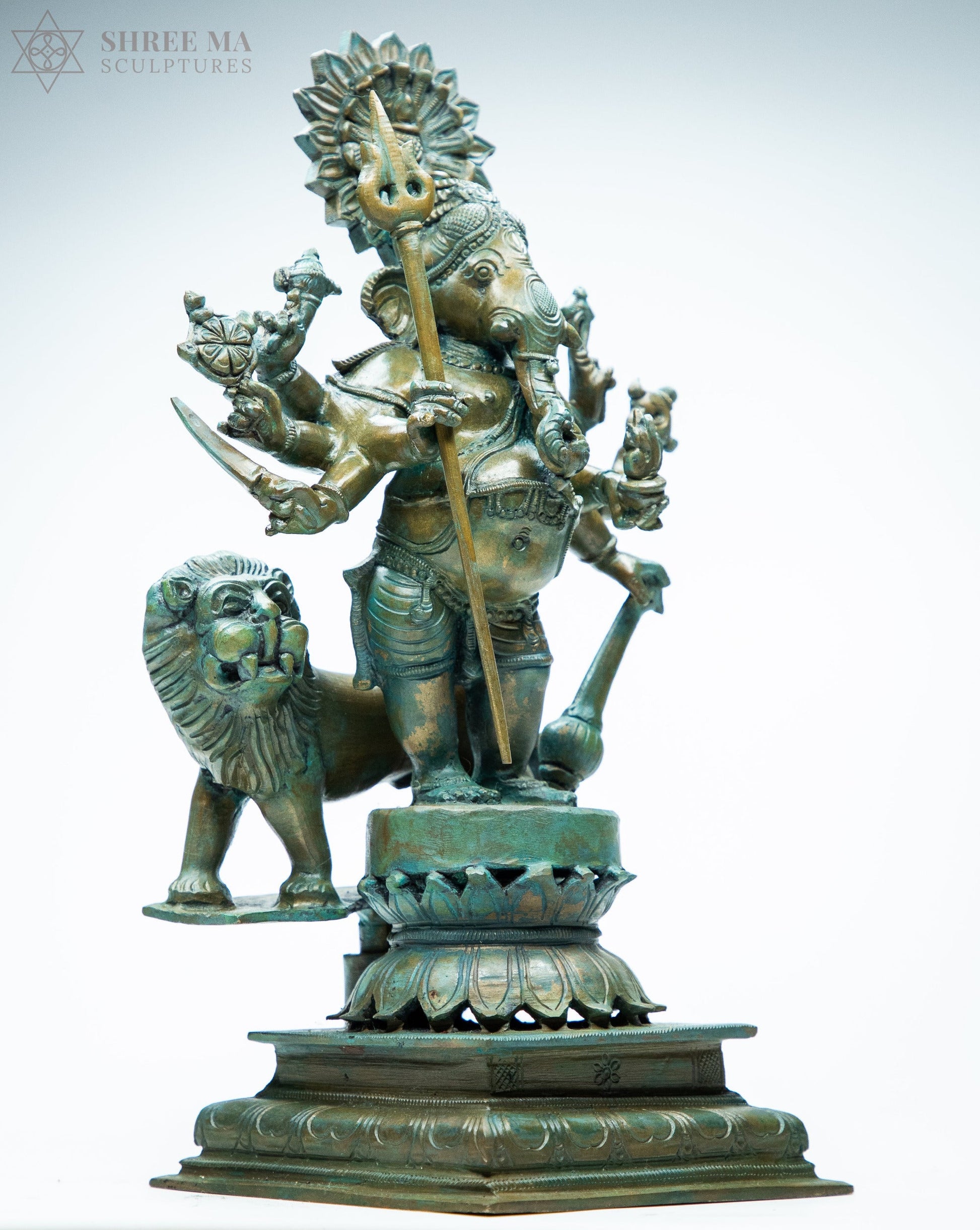 Kandrishti Vinayagar 13-Inch Panchaloha Bronze Idol