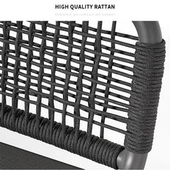 Lalo Outdoor Swimming Poolside Lounger (GREY) Braided & Rope