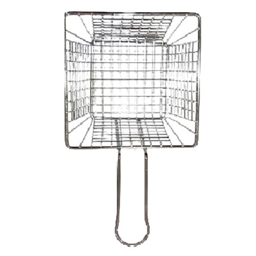 Mini Chip Baskets Chrome Square Shape Chips Fryer Basket Kitchen Restaurant Frying Food-1