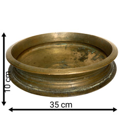 Bhunes Brass Antqiue Urli Traditional Bowl For Home Décor,Brown, 4 Inch, 1 Piece
