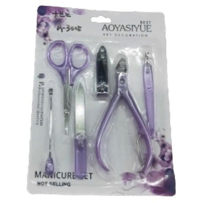 Stainless Steel Manicure Pedicure Kit For Girls And Women For Salon And Home Use Multicolor