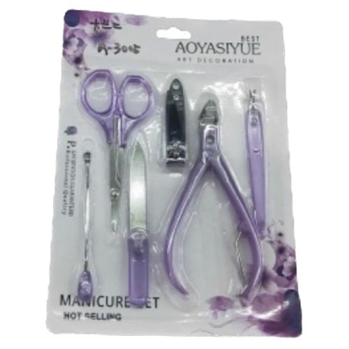 Stainless Steel Manicure Pedicure Kit For Girls And Women For Salon And Home Use Multicolor