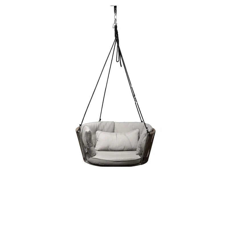 Nico Single Seater Hanging Swing Without Stand For Balcony , Garden Swing (Dark Brown )