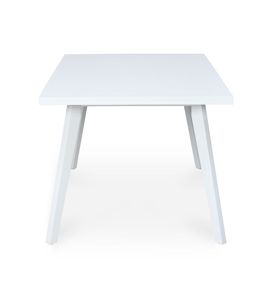 Nilkamal Lawson 6 Seater Dining Table (White)