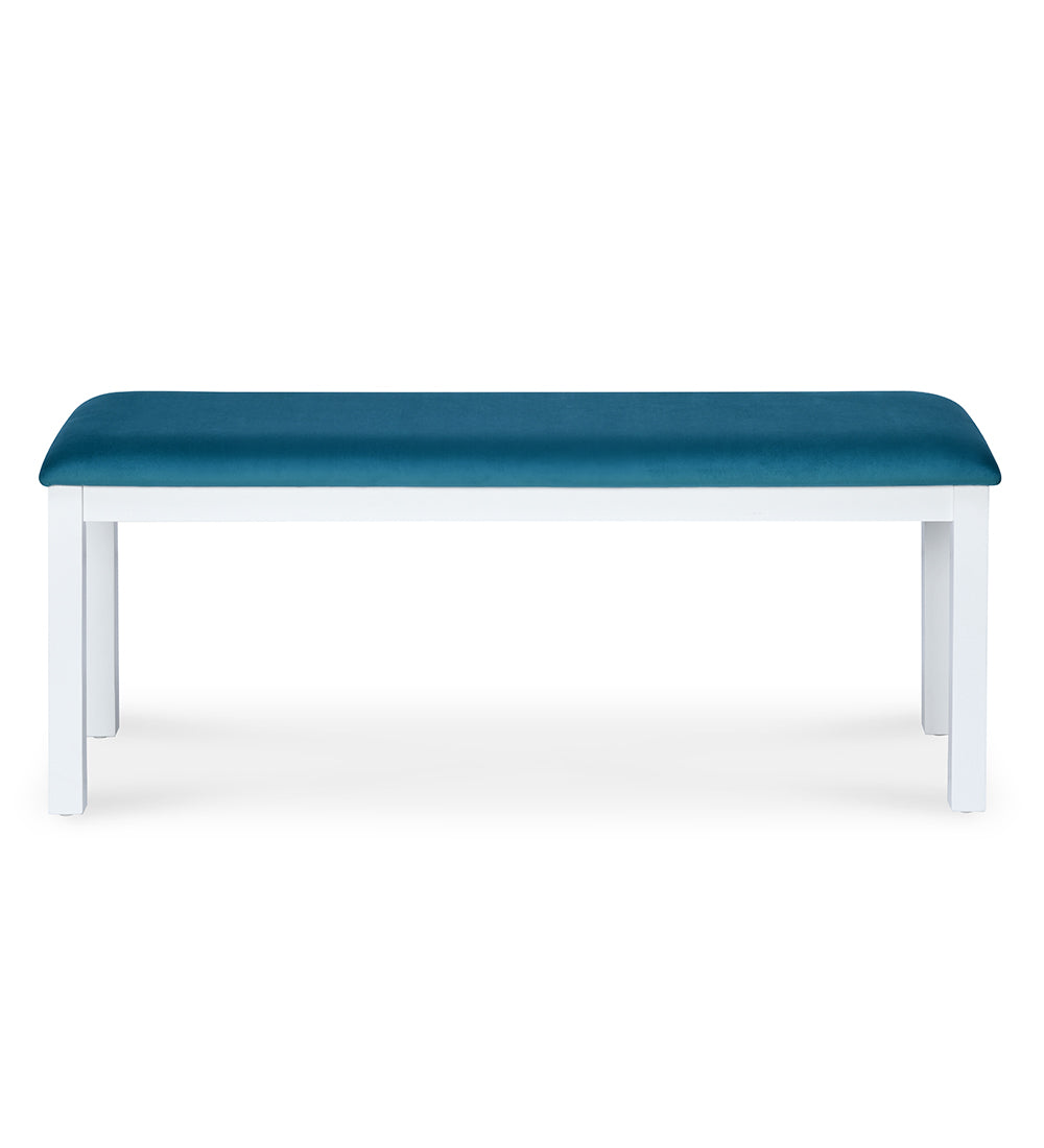 Nilkamal Lawson 6 Seater Dining Set with Bench (White)