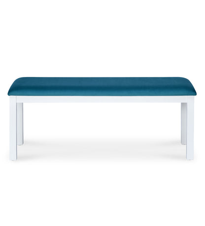 Nilkamal Lawson 6 Seater Dining Set with Bench (White)