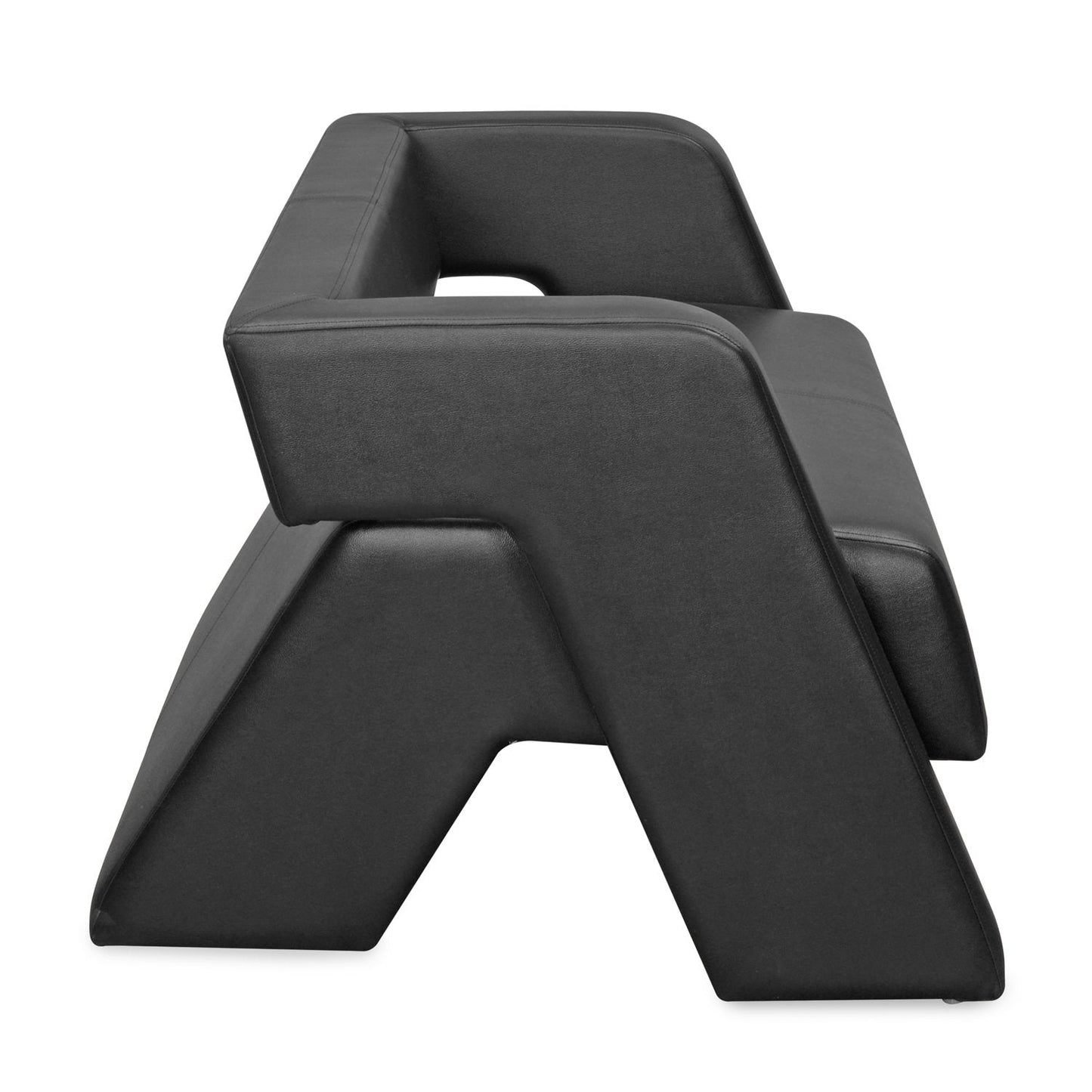 Nilkamal Bradd 2 Seater Sofa (Black)