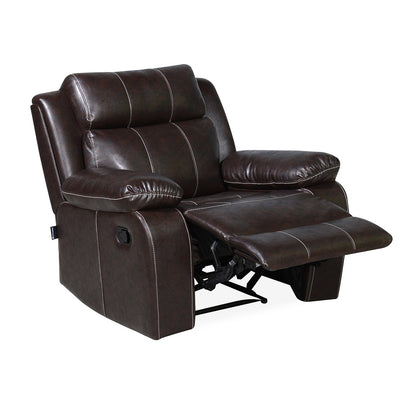Nilkamal Commander 1 Seater PVC Recliner Sofa (Brown)