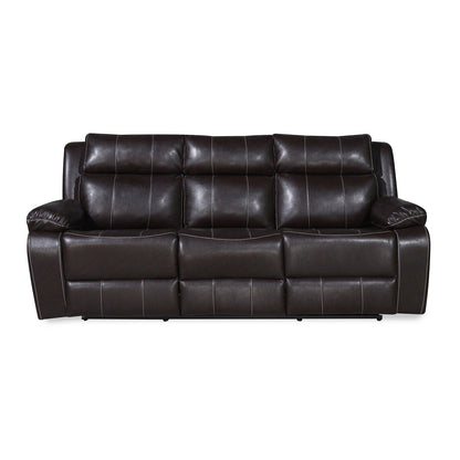 Nilkamal Commander 3 Seater PVC Recliner Sofa (Brown)
