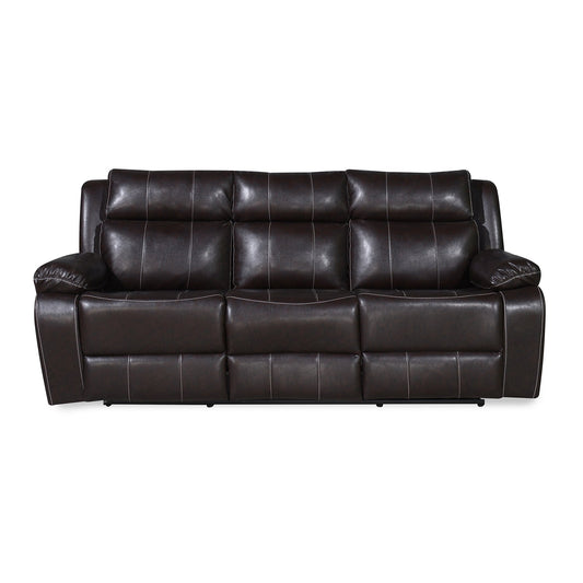 Nilkamal Commander 3 Seater PVC Recliner Sofa (Brown)