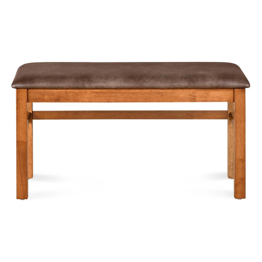 Nilkamal Leaf Multi Use Medium Sitting Bench for Living Room | Dining Room (Walnut)