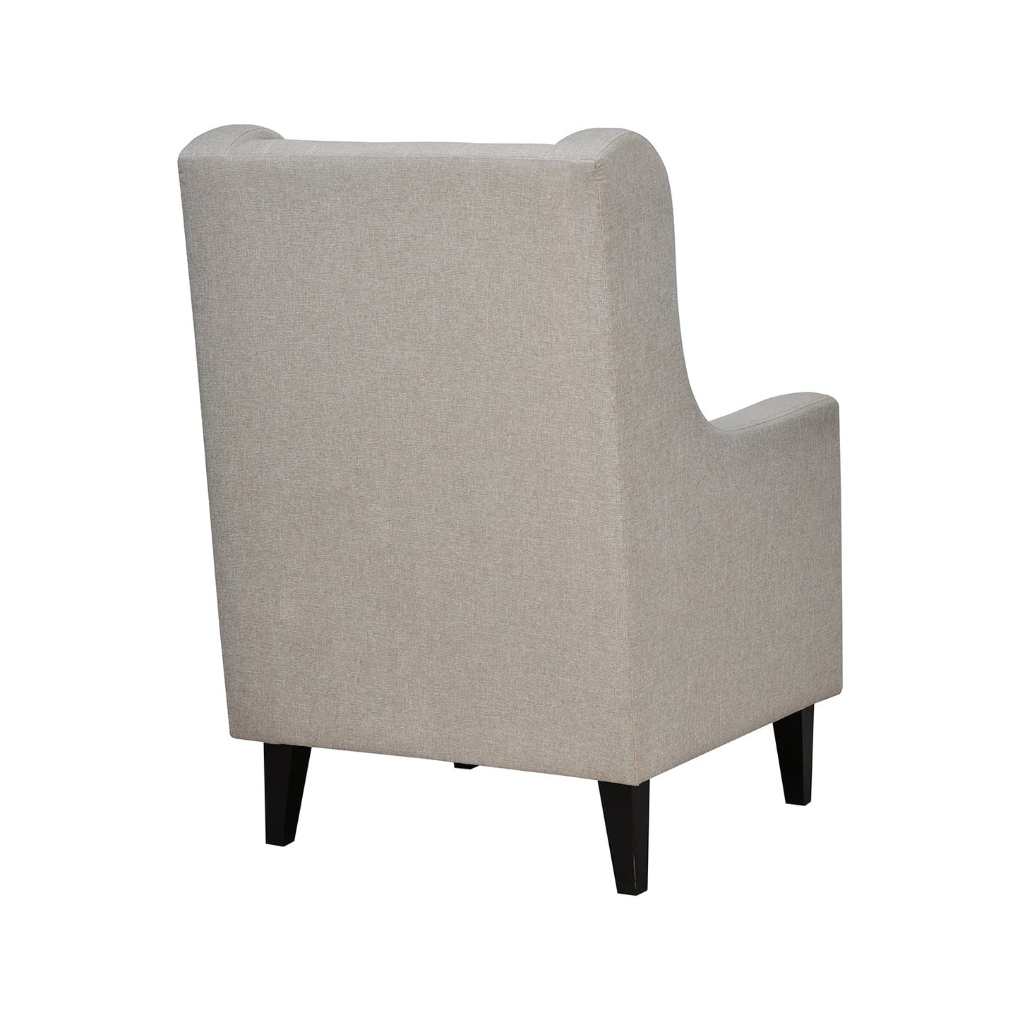 Nilkamal Leroy Fabric Upholstered Wingback Arm Chair (Beige)