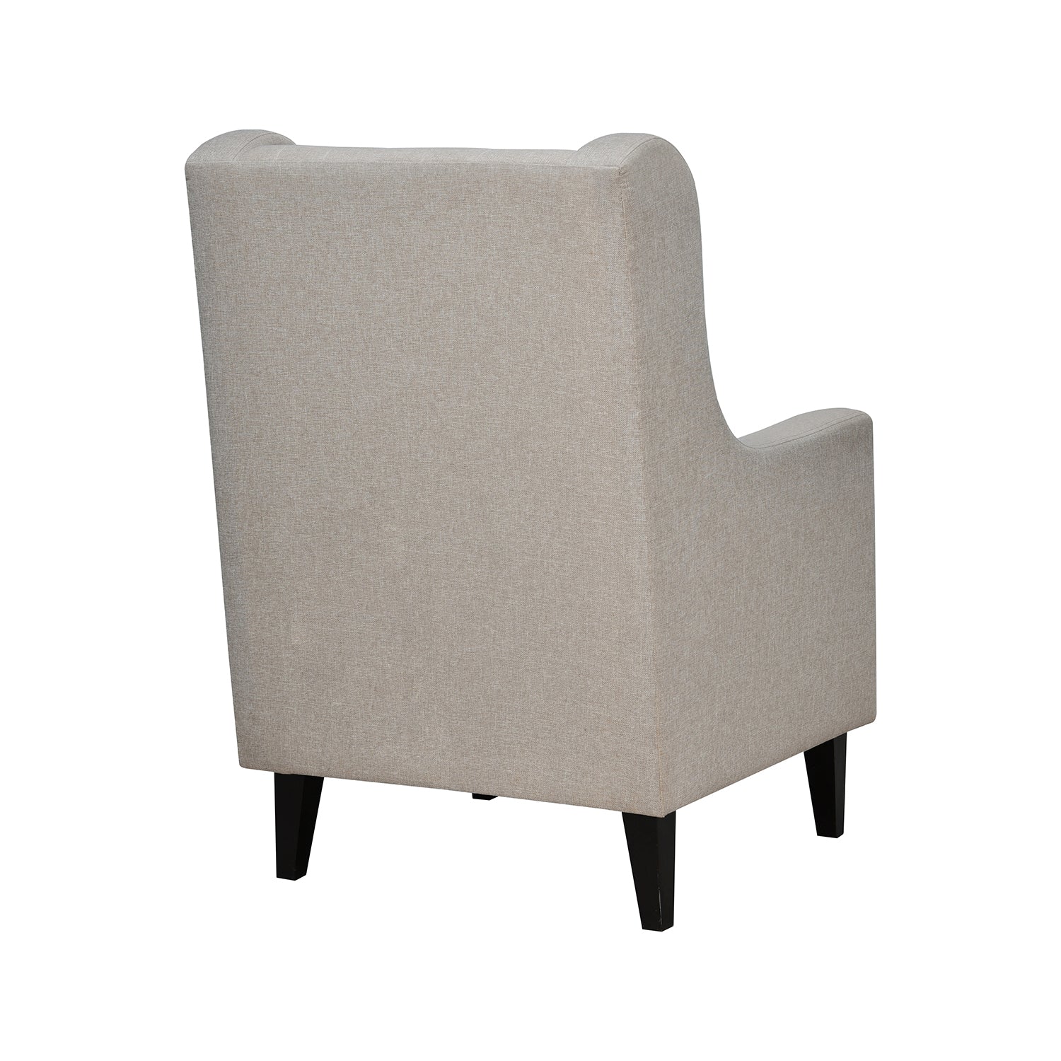 Nilkamal Leroy Fabric Upholstered Wingback Arm Chair (Beige)