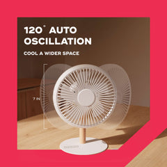 LIT | Rechargeable Table Fan with Mood Light