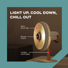 LIT | Rechargeable Table Fan with Mood Light