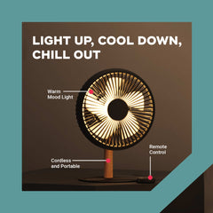 LIT | Rechargeable Table Fan with Mood Light