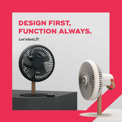 LIT | Rechargeable Table Fan with Mood Light