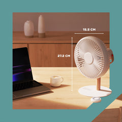 LIT | Rechargeable Table Fan with Mood Light