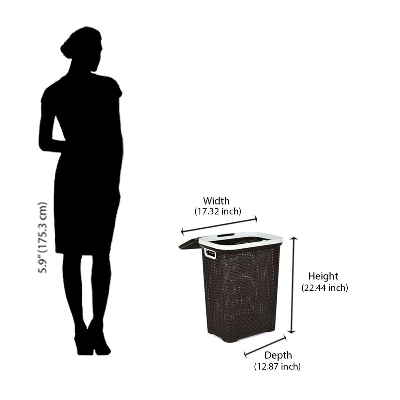 Nilkamal Laundry Basket 50L