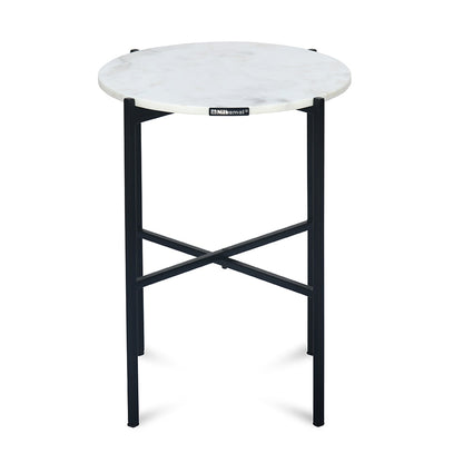 Nilkamal Otrac Marble Side Table (White)