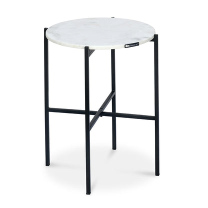 Nilkamal Otrac Marble Side Table (White)