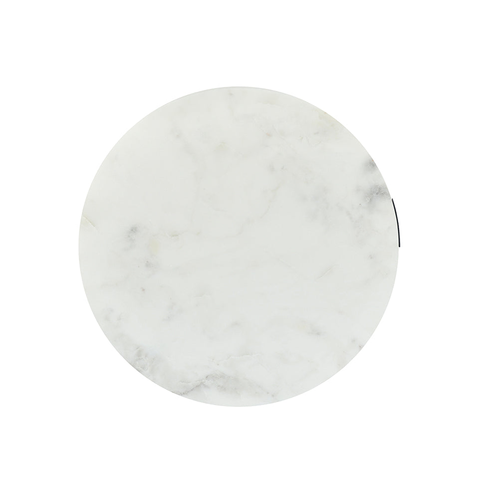 Nilkamal Otrac Marble Side Table (White)