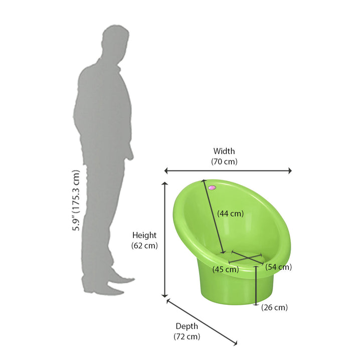 Nilkamal Lounger Plastic Chair Without Cushion