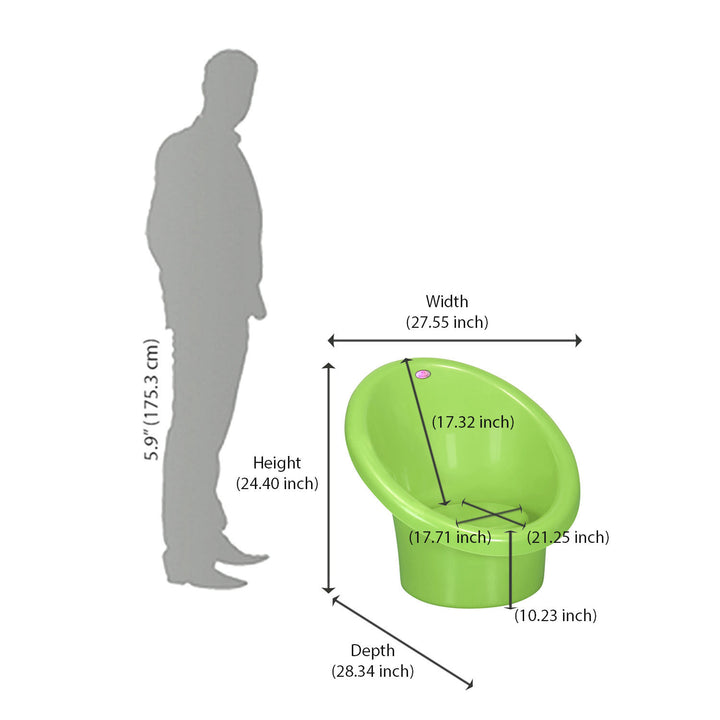 Nilkamal Lounger Plastic Chair Without Cushion