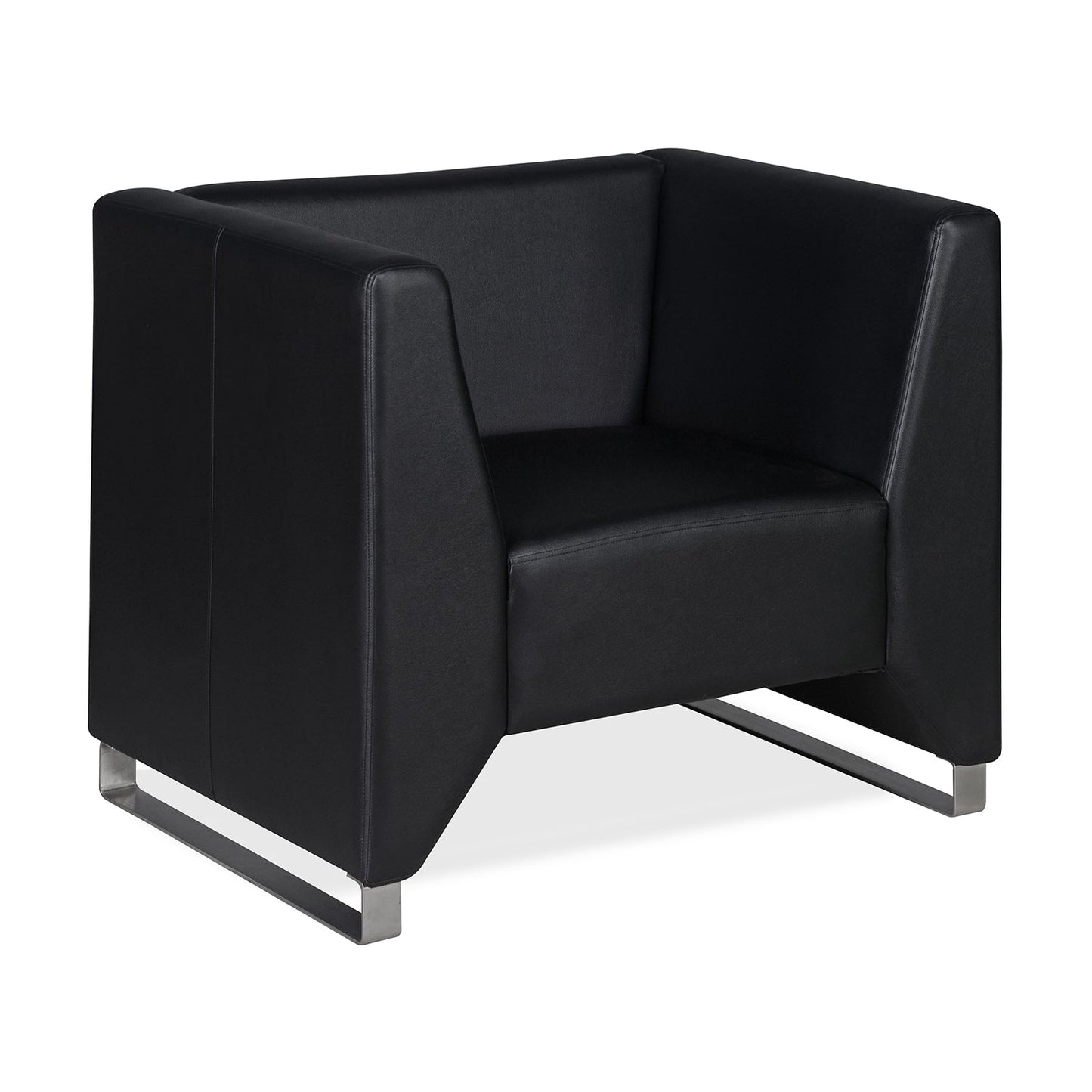 Nilkamal Reed 1 Seater Sofa (Black)