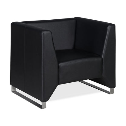 Nilkamal Reed 1 Seater Sofa (Black)