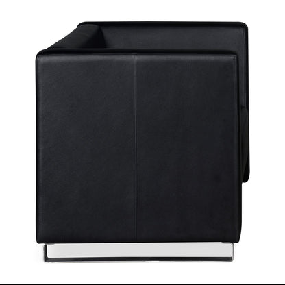 Nilkamal Reed 1 Seater Sofa (Black)